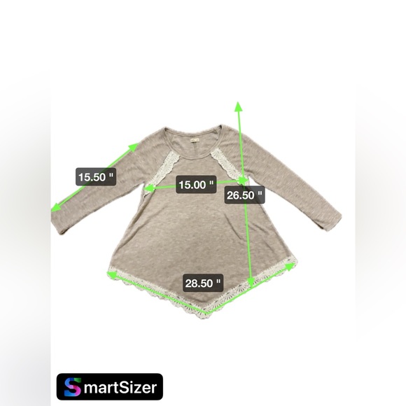 HOLLISTER Women’s Long Sleeve Lace Henley - Picture 2 of 3